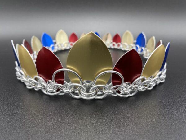 Crown Gold Red Blue