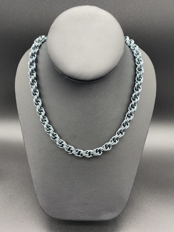 Necklace Double Spiral Black Ice