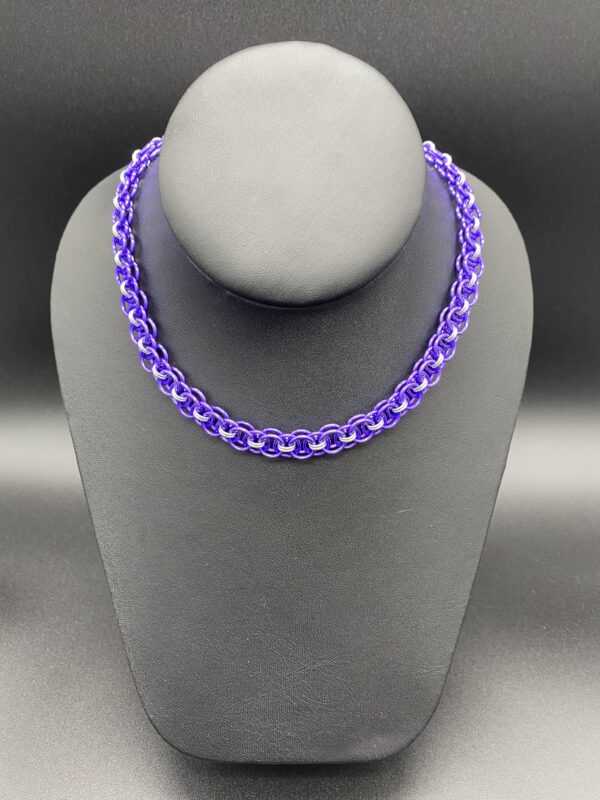 Necklaces Chain Helm Purple Silver
