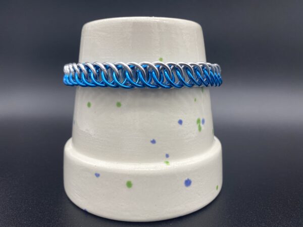 Half Persian Bracelet 16g Silver Blue