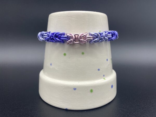 Byzantine Bracelet 16g Pink Purple Lavender